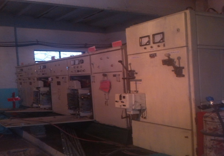 改造前现场图 高压软起在水泵上的应用-窑街煤电集团1850水泵房(图1)