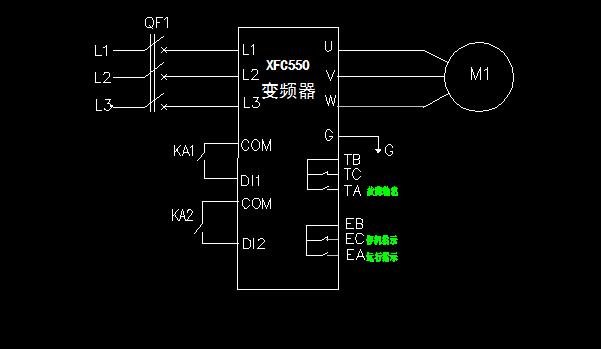 XFC550变频器在移动式破碎机上的应用(图3) XFC550变频器在移动式破碎机上的应用(图3)